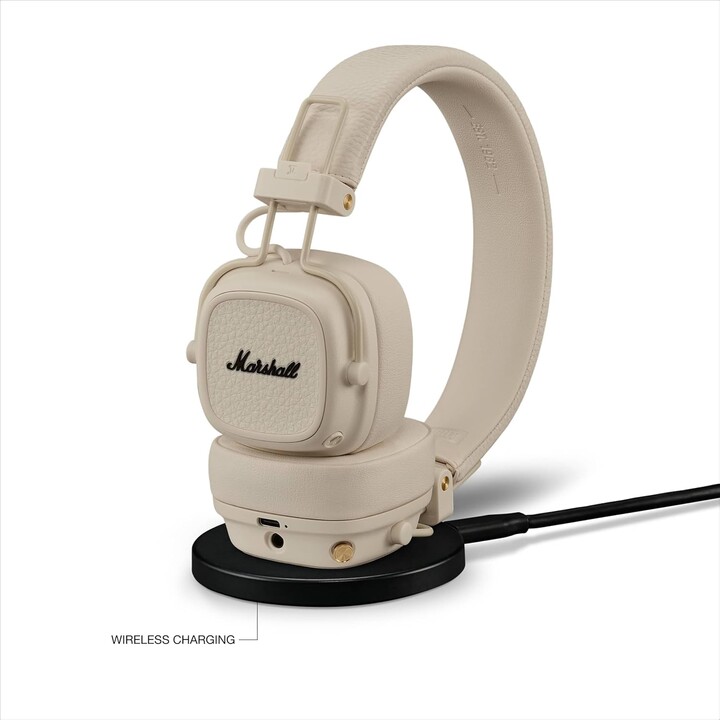 Cumo Bluetooth Marshall Major V Bluetooth, 100 ore di gioco - Crema