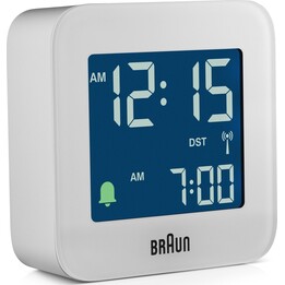 Reloj despertador digital Braun BC08 blanco