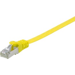 Equip Cat6A U/FTP 2xRJ45 cavo di rete 10 m giallo piatto LSZH