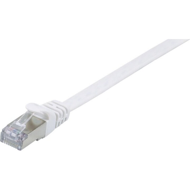 EQUIP 607616 Cat6A U/FTP flat patch cable 10 m white