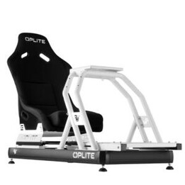 Cockpit di simulazione di corsa OPLITE R8 Fury bianco