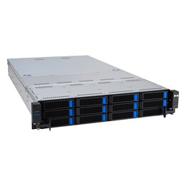 Plataforma de rack Asus (2U) RS521A-E12-RS12U AMD Epyc 9005/9004 (12x NVMe/SATA HS, 2xM.2, 2x1Gbe, IPMI, 1+1 1600W)