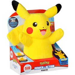 Pokémon Power Action Pikachu Jouet interactif, Peluche, 25 cm