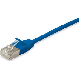 Cabo patch EQUIP Cat6A F/FTP 2xRJ45 15.00m azul Slim LSZH polybag