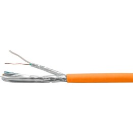 Câble d'installation Cat7 S/FTP 4P23 200,00 m orange LSZH