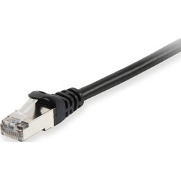 Cabo patch EQUIP Cat6A S/FTP 2xRJ45 30.00m preto LSZH polybag