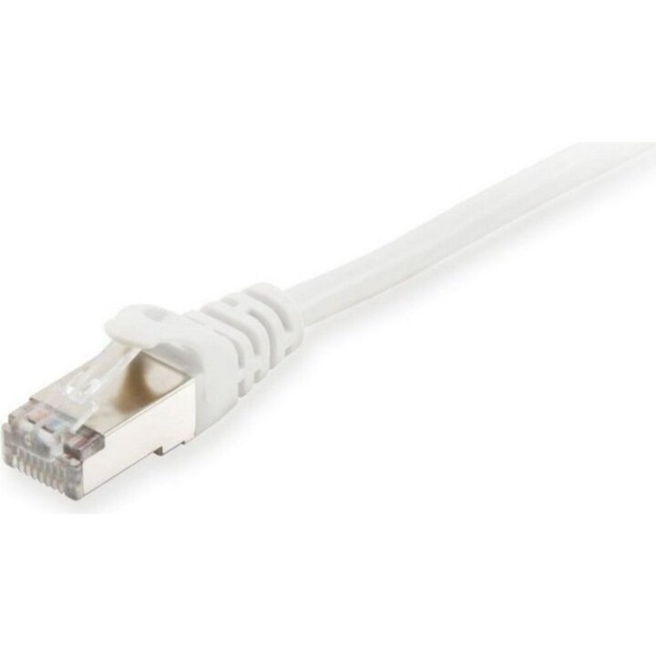 Câble patch EQUIP Cat6A S/FTP 2xRJ45 7,50 m blanc LSZH polybag