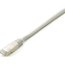 EQUIP patch cable Cat6A S/FTP 2xRJ45 15.00m gray Plat.LSZH polybag