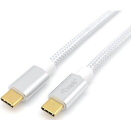 Cabo USB-C 3.2 de Alta Velocidade C Macho/Macho 1.00m 5A 4K/60Hz branco