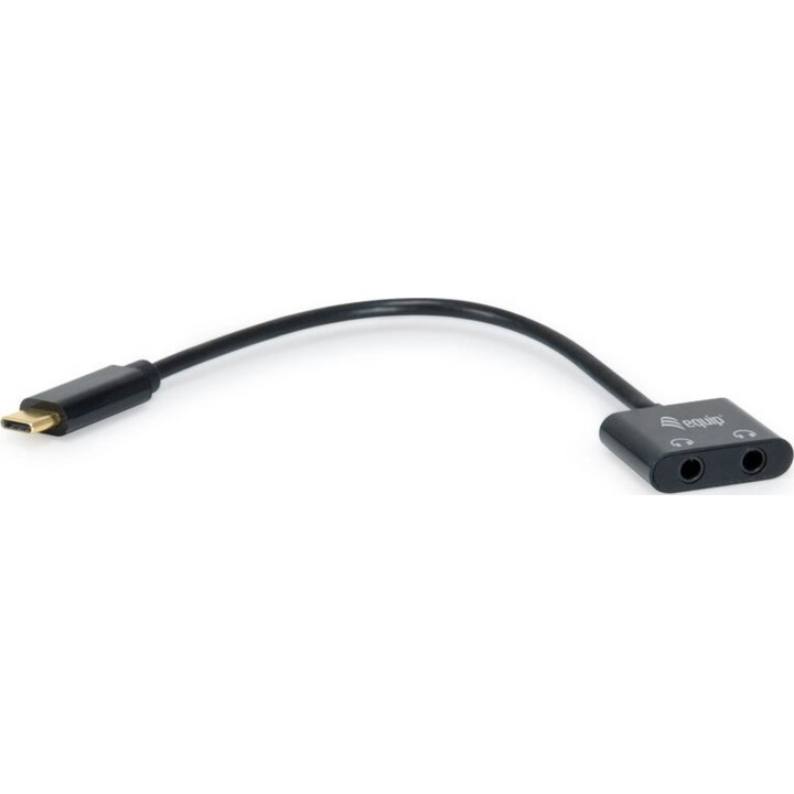 Equip Adapter USB-C -- Audio DAC 2x3Pin 3.5mm St/Bu 0.15m sw