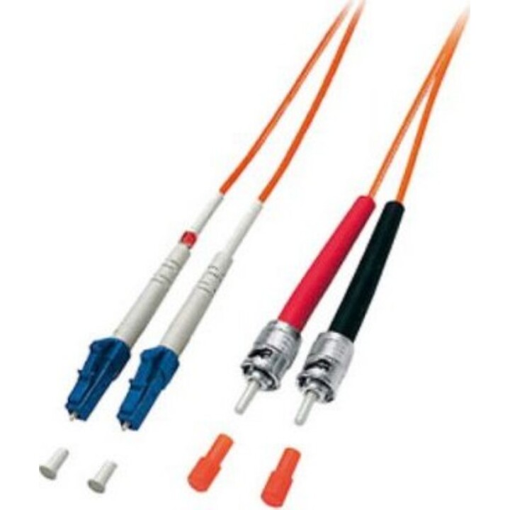 Equip LWL Patchkabel LC--ST 10,00m Multimode Duplex OM2 oder Polybeutel