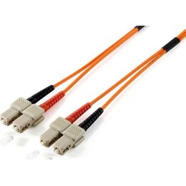 Cavo patch in fibra ottica EQUIP SC--SC 10,00 m duplex multimodale OM1 o sacchetto di plastica