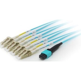 MTP/LC Trunk Fiber Optic Patch Cable EQUIP OM4 M/M 5.00 m polybag