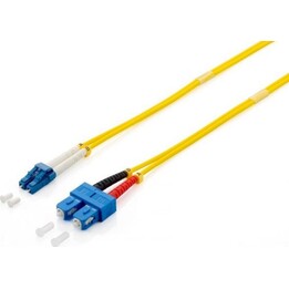 Cable de conexión de fibra óptica EQUIP LC-SC 3,00 m monomodo dúplex OS2 en bolsa de plástico