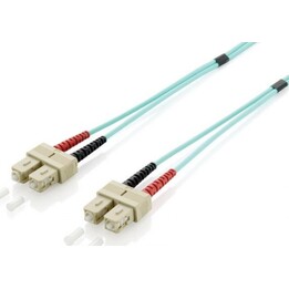 Equip LWL Patchkabel SC-SC 20.00m Multimode Duplex OM3 türkis Polybeutel