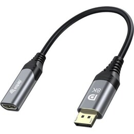 Equip Displayport--HDMI Adapter 1.4 St/Bu 8K/60Hz grau