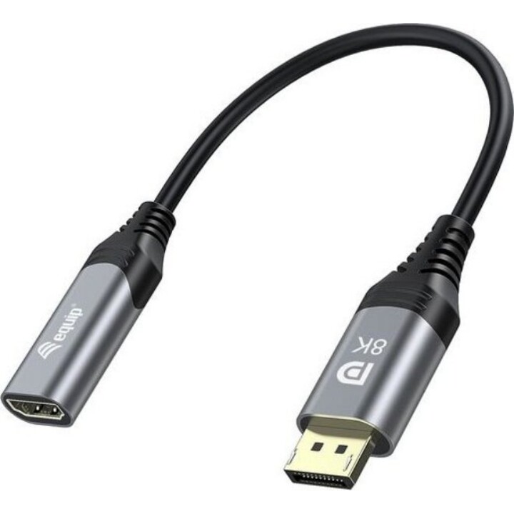 Adattatore Displayport HDMI 1.4 St/Bu 8K/60Hz grigio