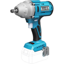 Llave de impacto inalámbrica 600 Nm, DEDRA SAS+ALL DED7157 sin escobillas, mango de 1/2 pulgada