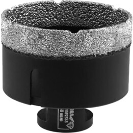 Dedra DED1592S68 broca de diamante soldada al vacío M14 68 mm para uso profesional, Negro