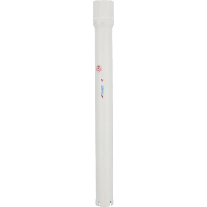 Dedra HW4042 diamond core bit 42x400 mm for professional hard material tasks, Silver