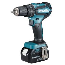 Makita DHP485RFJ taladro 1900 RPM Sin llave 1,8 kg Negro, Azul