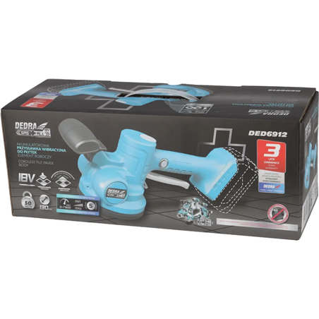 Ventosa vibratoria inalámbrica para colocación de baldosas, DEDRA DED6912