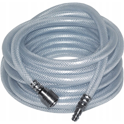 Manguera de 7,5 m de PVC reforzado con aire, conectores rápidos de 9,5 x 15 mm.
