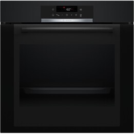 Bosch, Série 4 HBA372EB3, forno de 71L 3600W com limpeza pirolítica e 7 funções de cozedura, Preto