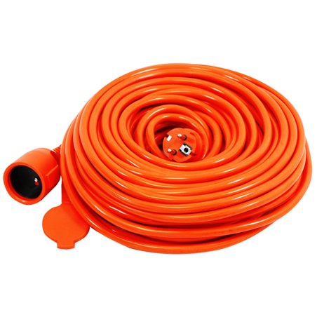 VERTEX PZO50M Cable de extensión retráctil 50 m 3x2,5 mm Negro o Naranja