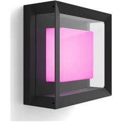 Philips HUE Econic LED Wandleuchte. quadratisch. schwarz