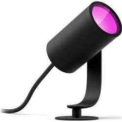 Philips Hue Blanco and Col Amb. Lily Spot 1flg Erw Negro 700lm