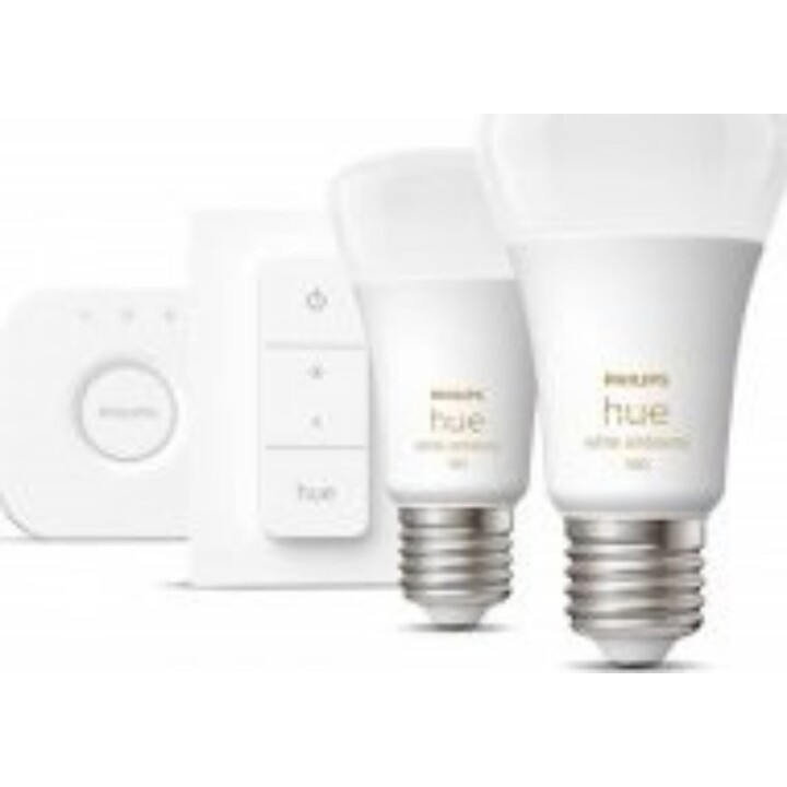 Kit Inicio Hue White Ambience 2700-6500ºK 2 Bombillas + Puente + Mando