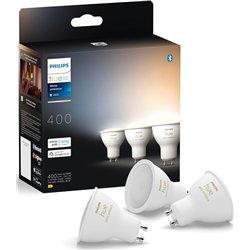 Philips Hue Smart LED LED, GU10, cálido para enfriar blanco, 4.2W 4000K