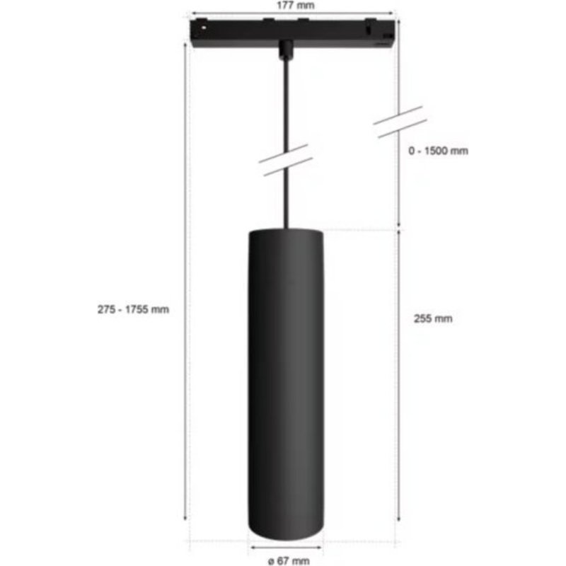 Philips Hue Perifo Pendant Extension Black