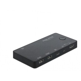 Switch KVM DeLOCK HDMI / USB-C con USB 2.0