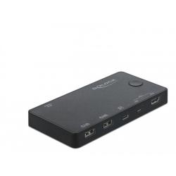 Commutateur KVM DeLOCK HDMI / USB-C avec USB 2.0