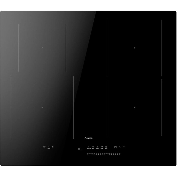 AMICA PIM6541PHTSUN 3.0 Induction Hob 60cm 4 zones noires