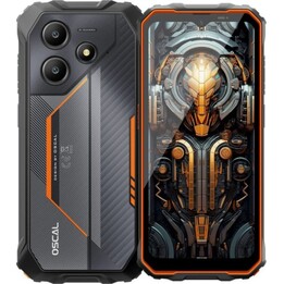 Oscal Marine 2, 4GB+64 GB, Dual Sim, 11000Mah (18W), Android 15, Gemini AI, IP69K Protection, NFC, 6.56 HD, 90Hz, Orange