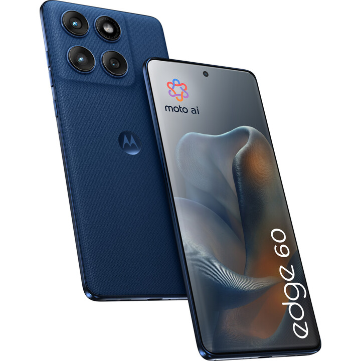 Motorola Edge 60 5G, 12 GB 512 GB, Anzeige 16,9 cm, Android 15, USB-C, 5200mah, Gibraltar Sea, Blau