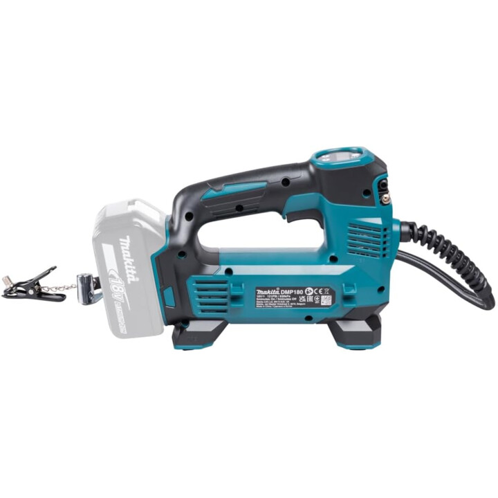 Makita DMP180Z, Inflador sin cable de iones de litio 18V LXT, diseño compacto de alta presión, azul turquesa