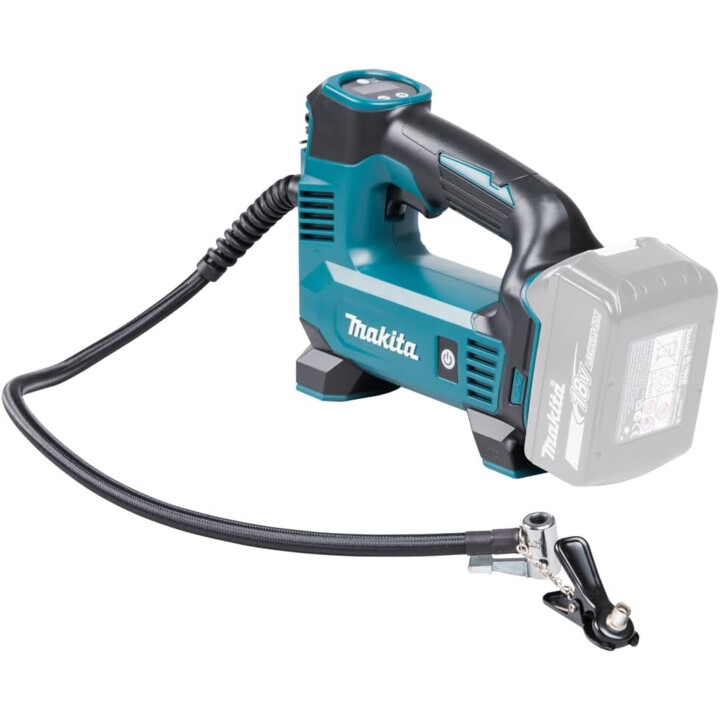 Makita DMP180Z, Inflador sin cable de iones de litio 18V LXT, diseño compacto de alta presión, azul turquesa