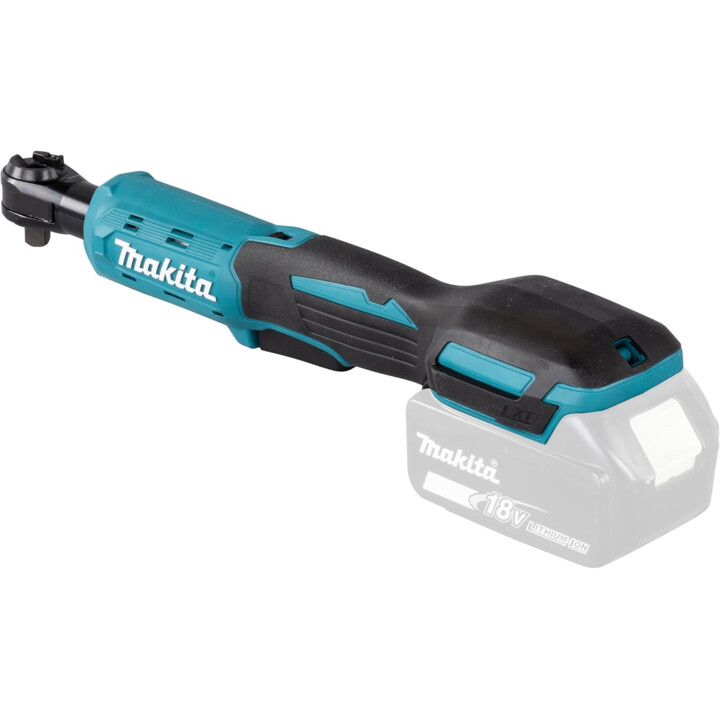 Makita DWR180Z, atornillador de carraca sin cable 18V, diseño de cabeza de perfil bajo, verde azulado/negro