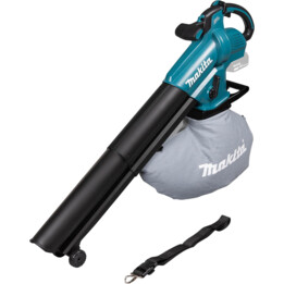Makita DUB187Z, soprador e aspirador sem fio de 18V, sistema de função mulching, azul-petróleo