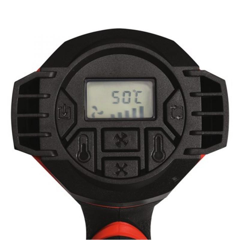 Yato YT-82296 pistola de calor Pistola de aire caliente 500 l/min 650 °C 1600 W Negro, Naranja