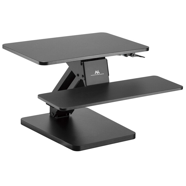 Support de bureau pour clavier et écran ou ordinateur portable MACLEAN MC-882 pour le travail debout/assis Noir