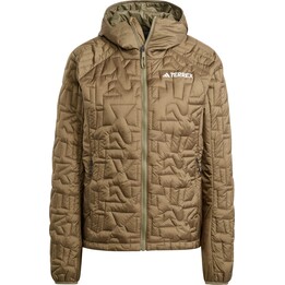 Jaqueta isolada feminina adidas TERREX Xperior PrimaLoft Loose Fill Insulated Hooded Jacket - olive strata