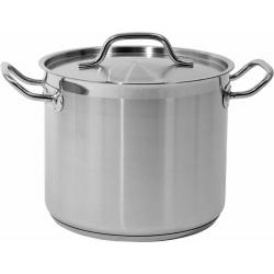 High pot with lid SS 24x20 9L