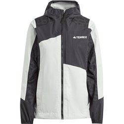 Chaqueta impermeable de hombre adidas TERREX Xperior Hybrid Primeknit Rain Jkt - wonsil/negro