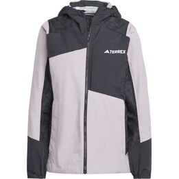 Veste imperméable femme adidas TERREX Xperior Hybrid Primeknit Rain Jkt - figue pré-aimée/noir