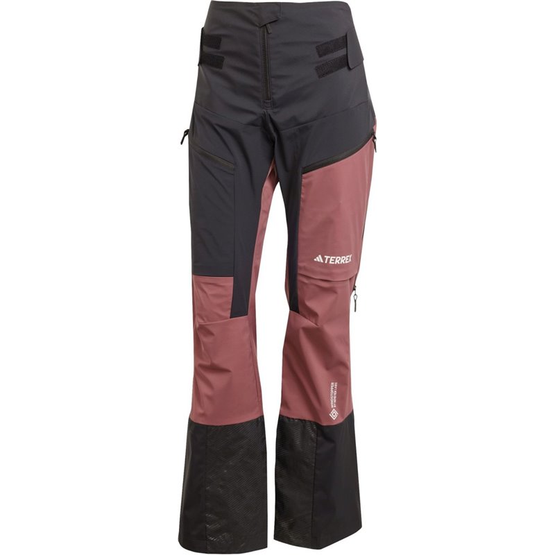 Calças de esqui de travessia adidas TERREX Techrock Tour Softshell Pants - preto/carmesim silencioso tamanho: l